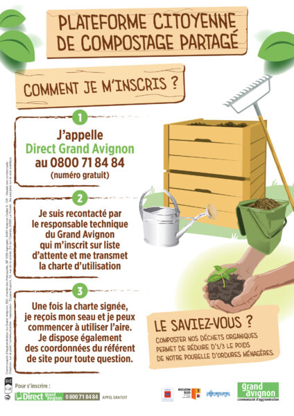 illustration pour flyer sur le compostage